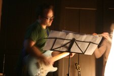 Evening worship guitarist